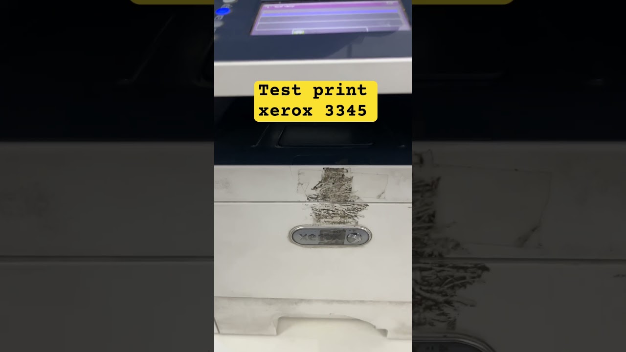 Test print xerox 3345 #xerox - YouTube