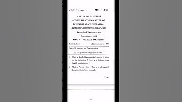 MMPC-014 December 2023 (MBA IGNOU) #ignou #mba #previousyearquestions