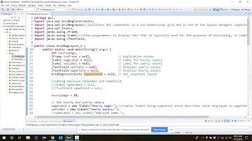 GridBagLayout -JAVA