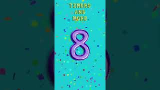 10 Second Foil Balloon Numbers Countdown Timer