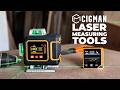 CIGMAN Lasermeetinstrument van 80 m, digitaal lasermeetlint met lcd- achtergrondverlichting, laserpunt