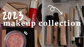 my 2023 makeup collection | all the makeup products i own - going through my entire inventory!