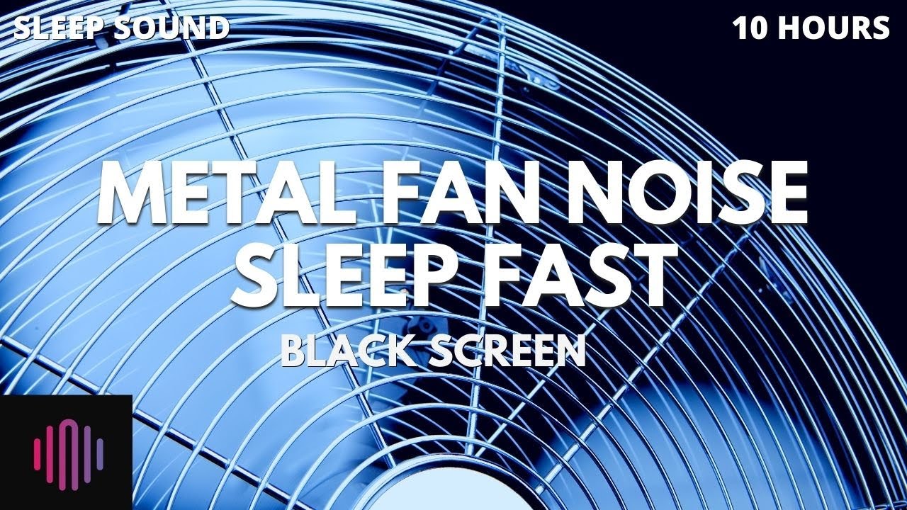 Metal Fan Noise with black screen / The Best fan to get to sleep faster
