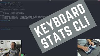 Keyboard Stats Demo On a Dactyl Manuform [Written in rust]
