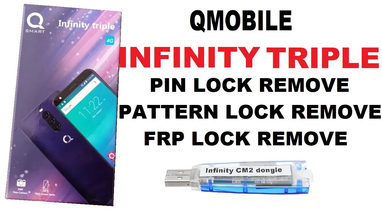 QMOBILE INFINITY TRIPLE PIN LOCK / PATTERN LOCK / FRP LOCK REMOVE