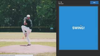 How to react to high velocity pitching  - swing trigger reaction training app. screenshot 2