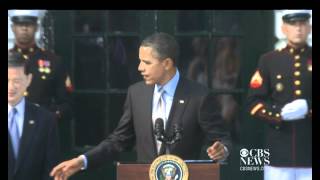 Obama salutes Wounded Warrior bike riders