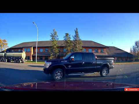Driving through Edson Alberta Canada 4k