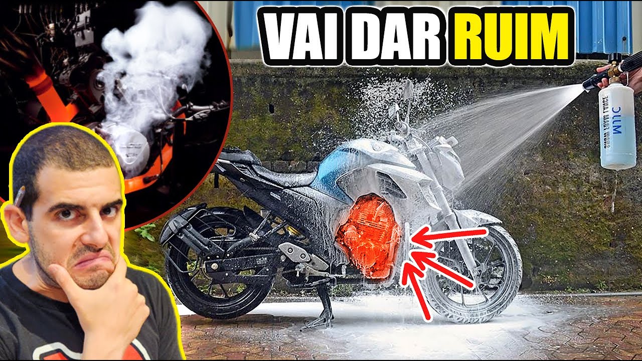 PODE LAVAR A MOTO COM MOTOR QUENTE ?? I Como Lavar a Moto Sem Perigo ...