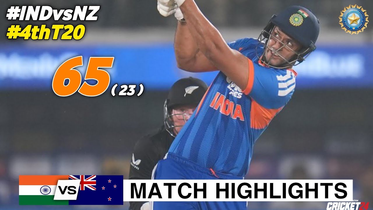 India vs New Zealand 4th T20 Cricket Match Full Highlights Cricket Live Highlights | IND vs NZ 2026