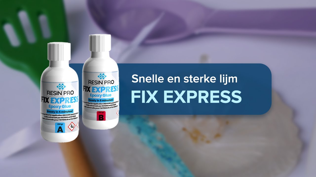 : FIX EXPRESS – supersterke epoxylijm: herstelt in 5 minuten op vrijwel elk materiaal