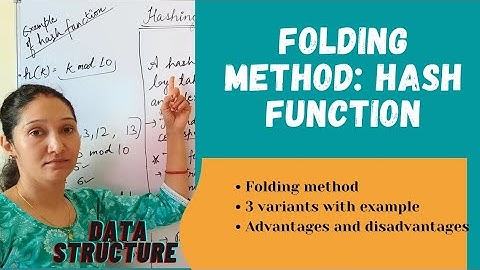 Folding Method Of Hash Function | Data Structure 