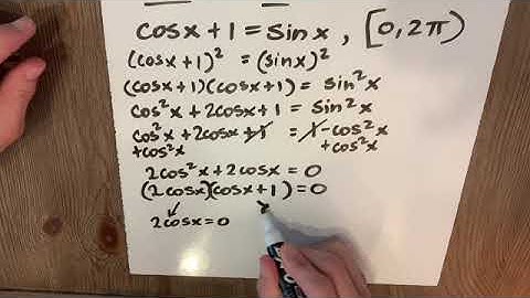 Squaring to Convert to Quadratic Type of Trig Equation