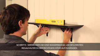 How To Einen Klischen Duraline Regalhalter An Der Wand Montieren - Deutsch