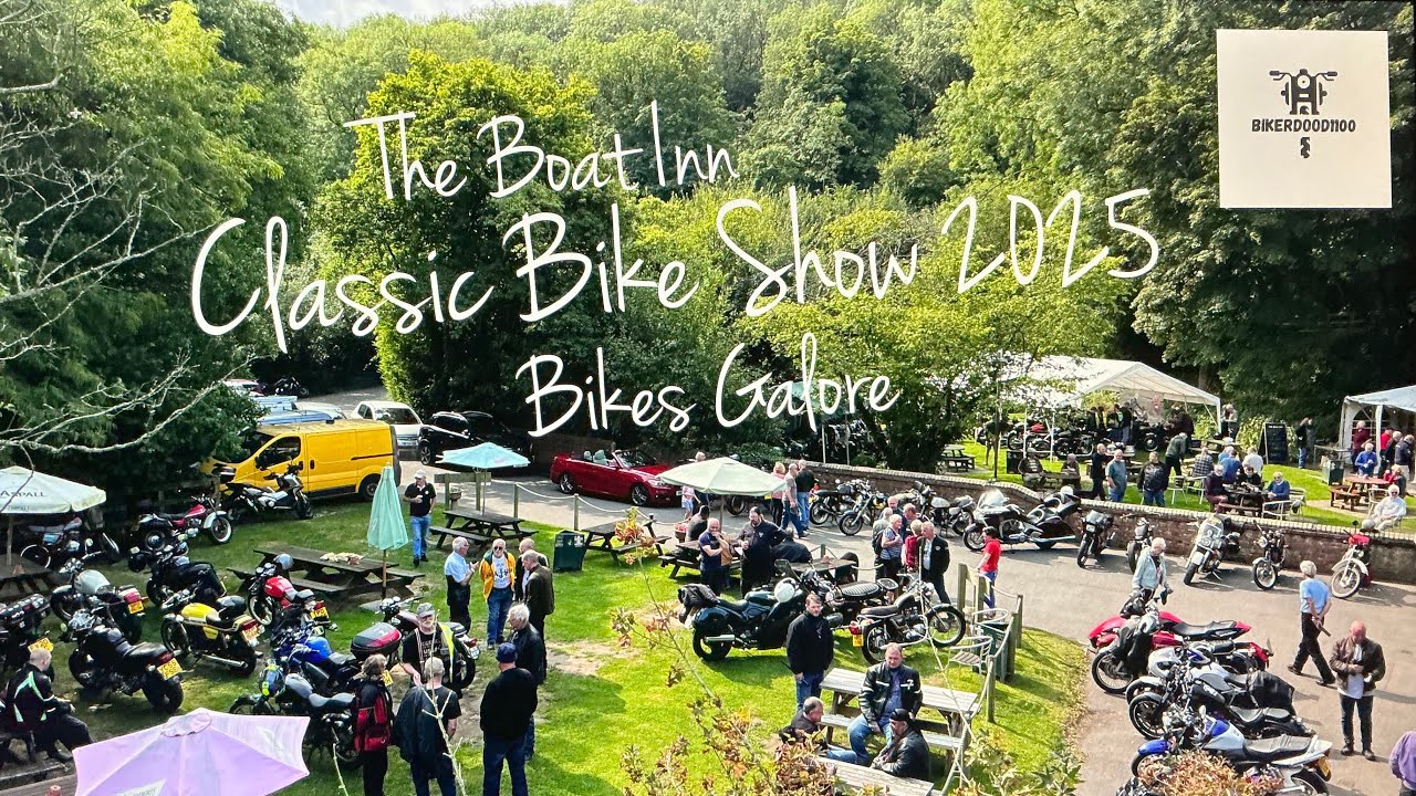 Classic Bikes Galore at the Boat inn Classic Bike Show