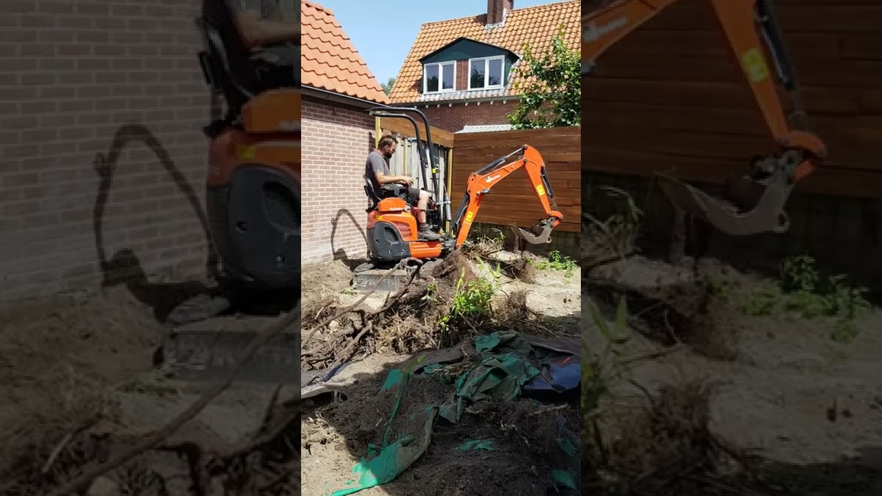 nieuwe tuin omspitten