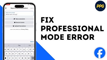 How to fix Facebook professional mode pending problem ?