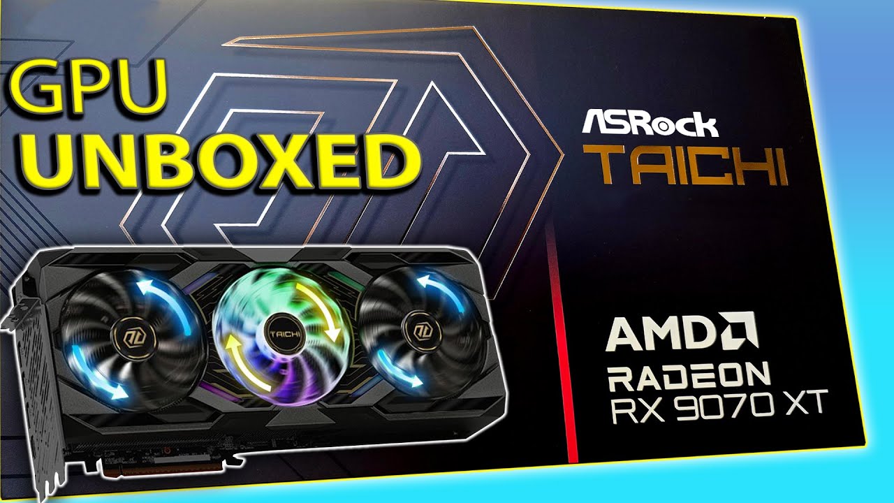 Asrock Taichi RX 9070XT - Unboxing, Setup and FSR 4 - YouTube