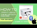 How to print Shopee waybill using Iphone IOS using ZJiang thermal printer include mass ship tutorial