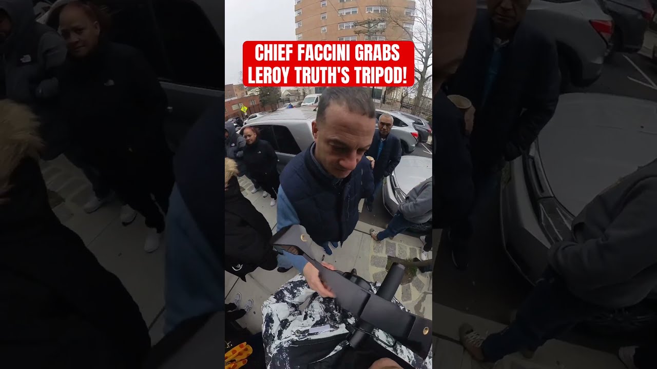 Police Chief GRABS Journalists CAMERA Tripod Short Shorts