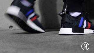 Adidas Nmd R1 Pk Tricolor Pack On Feet Noirfonce Sneakers