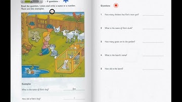 Starters 3 - Listening Test 2 Part 2