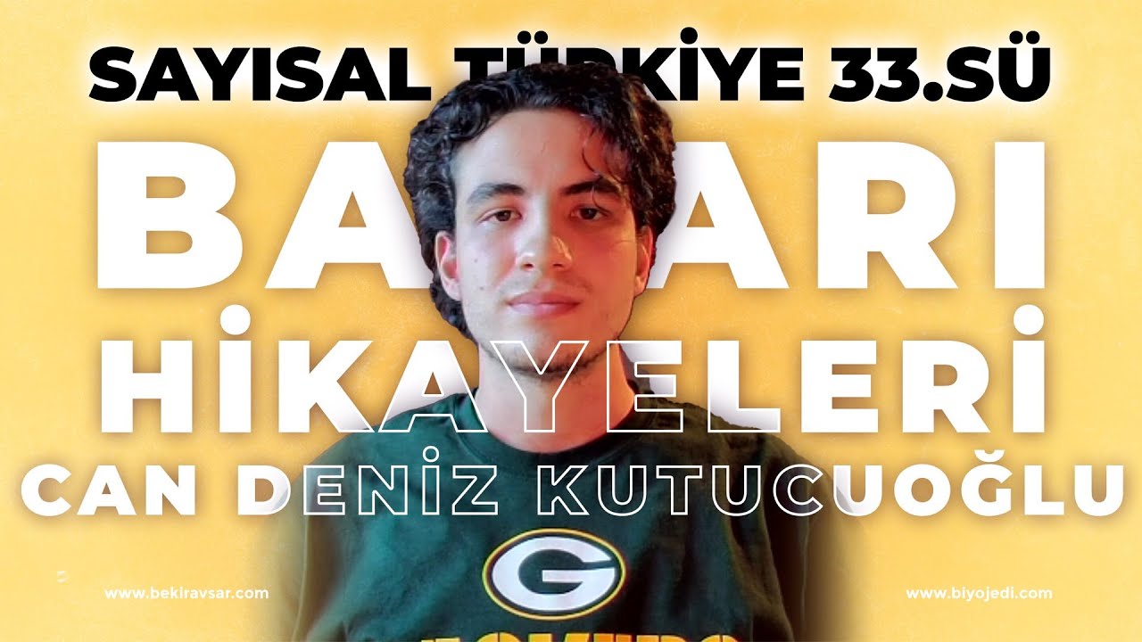 SAYISAL TÜRKİYE 33.SÜ l KOÇ TIP l BAŞARI HİKAYELERİ 335