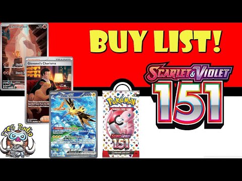 Pokmon Scarlet & Violet 151 Buy List! (HYPE New Pokmon TCG Set) (Buyer's  Guide) - YouTube