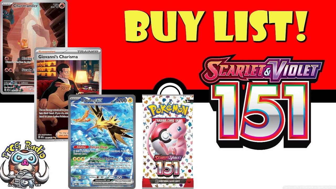Pokémon Scarlet & Violet 151 Buy List! (HYPE New Pokémon TCG Set) (Buyer's Guide)
