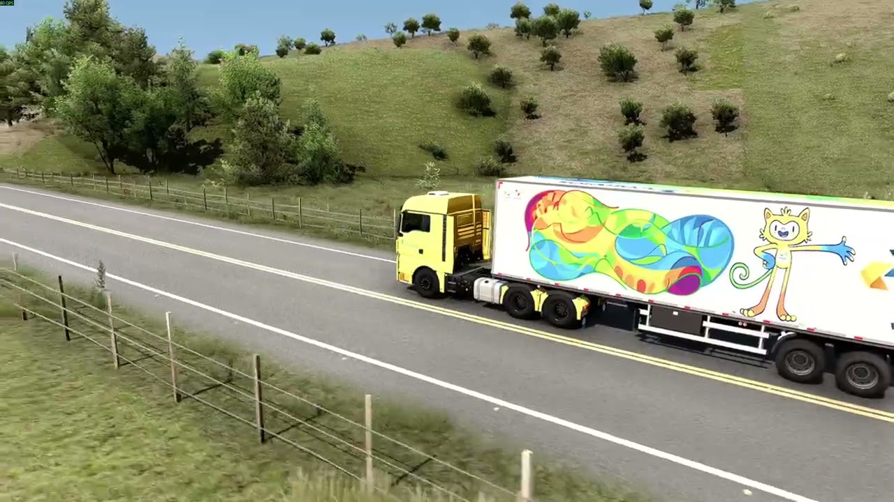Euro Truck Simulator 2 viagem com o meteor 460 mapa eaa g29