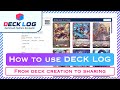 Deck log official bushiroad deck builder