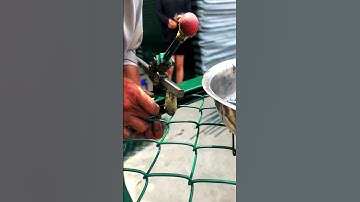 Stadium waveform fence assembly process #smartwork #goodtools