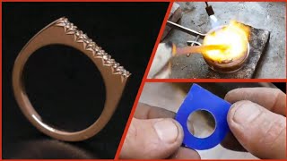 Making a Gold Fish Tail French Cut Ring