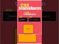 WHAT is the css transform ,display flex,flex-gap HTML CSS JavaScript Web Development? #shorts