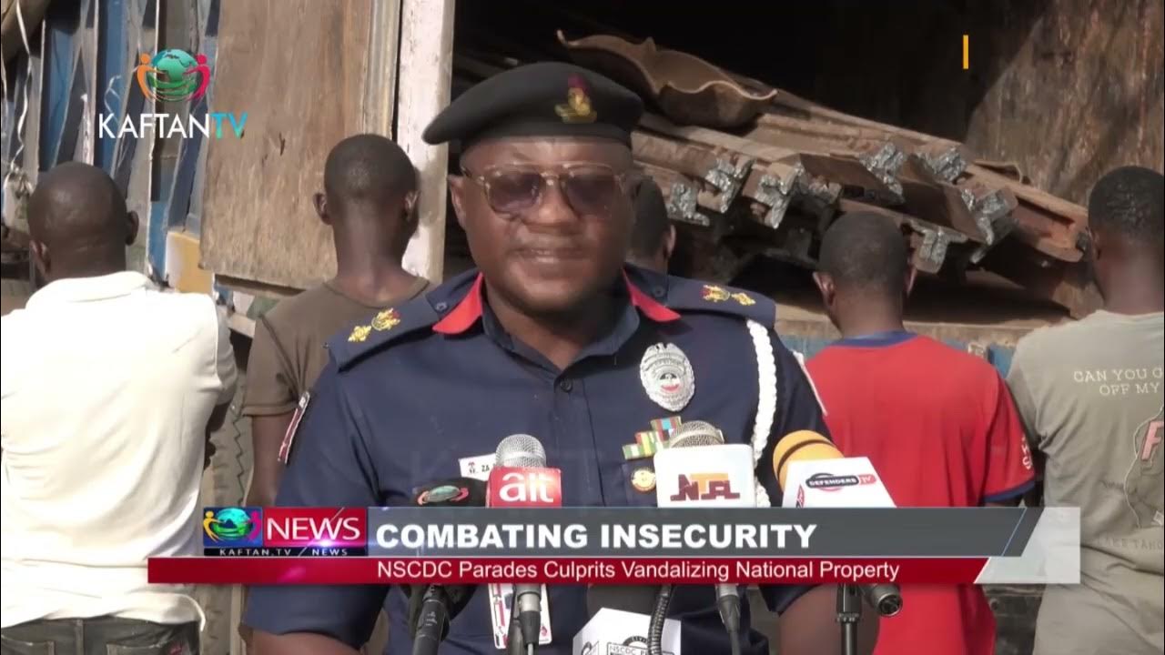 COMBATING INSECURITY: NSCDC Parades Culprits Vandalizing National Property