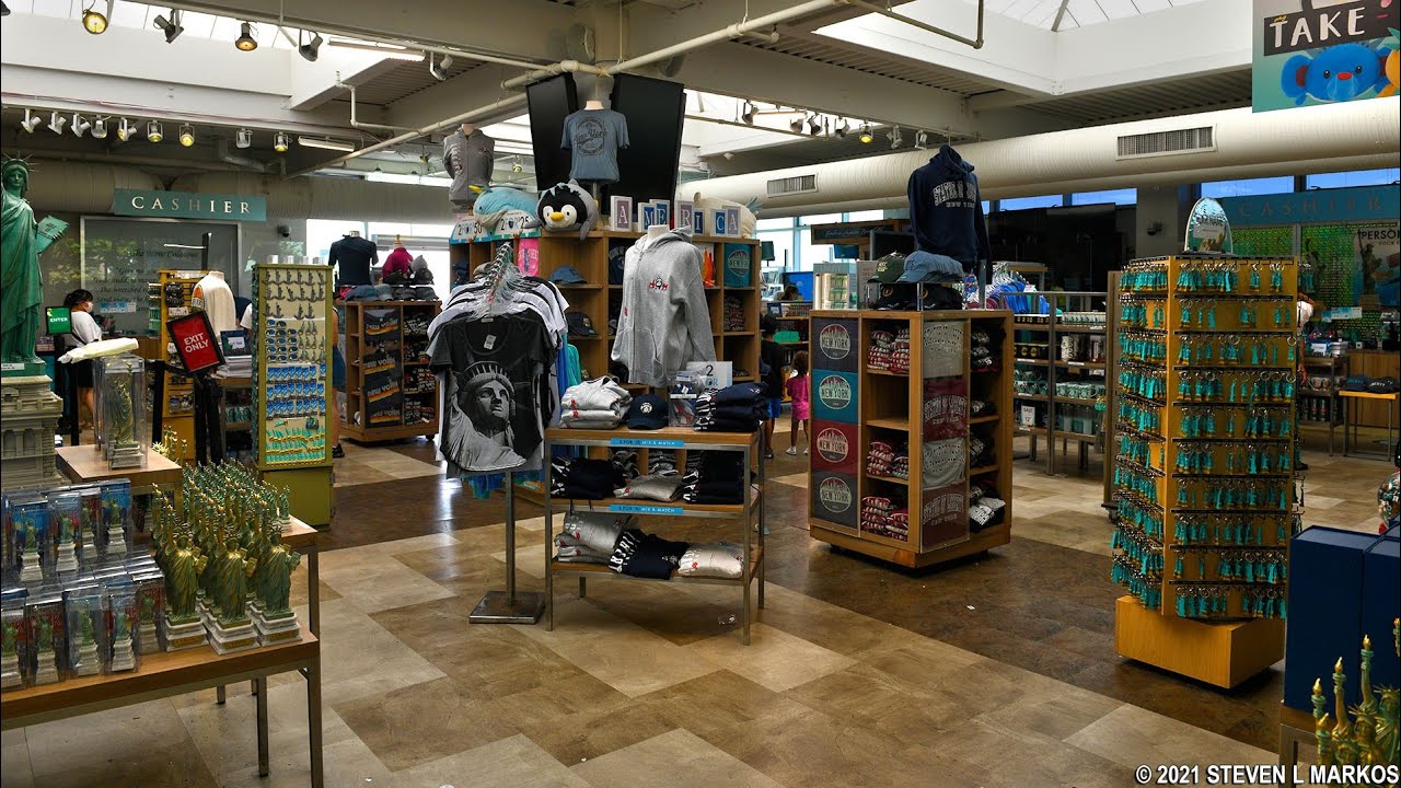Gift shop for the Statue of Liberty YouTube