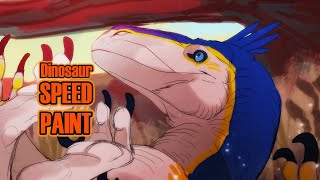 Dinosaur Speedpaint || Rolling in the Meadow