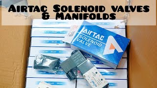 Airtac Single Solenoid valves 4v-210-08 and it's Manifold