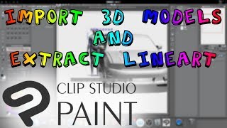 [Clip Studio] Import 3D Models and Extract Line Art