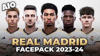 Real Madrid Facepack Season 2023/24 | Sider and Cpk | Football Life 2023 and PES 2021