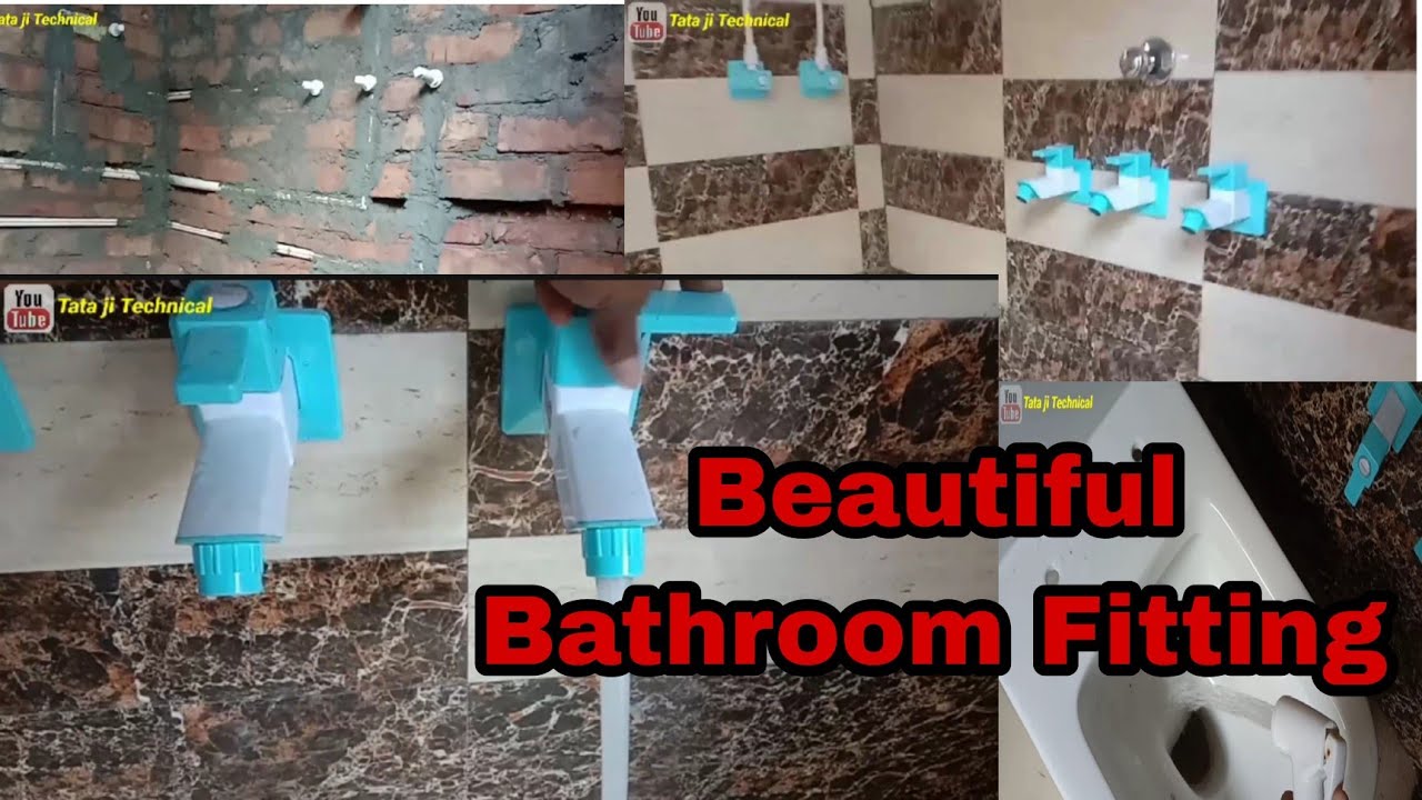 Complete Bathroom Fitting||bathroom fitting kaise Karen||PTMT Taps ...