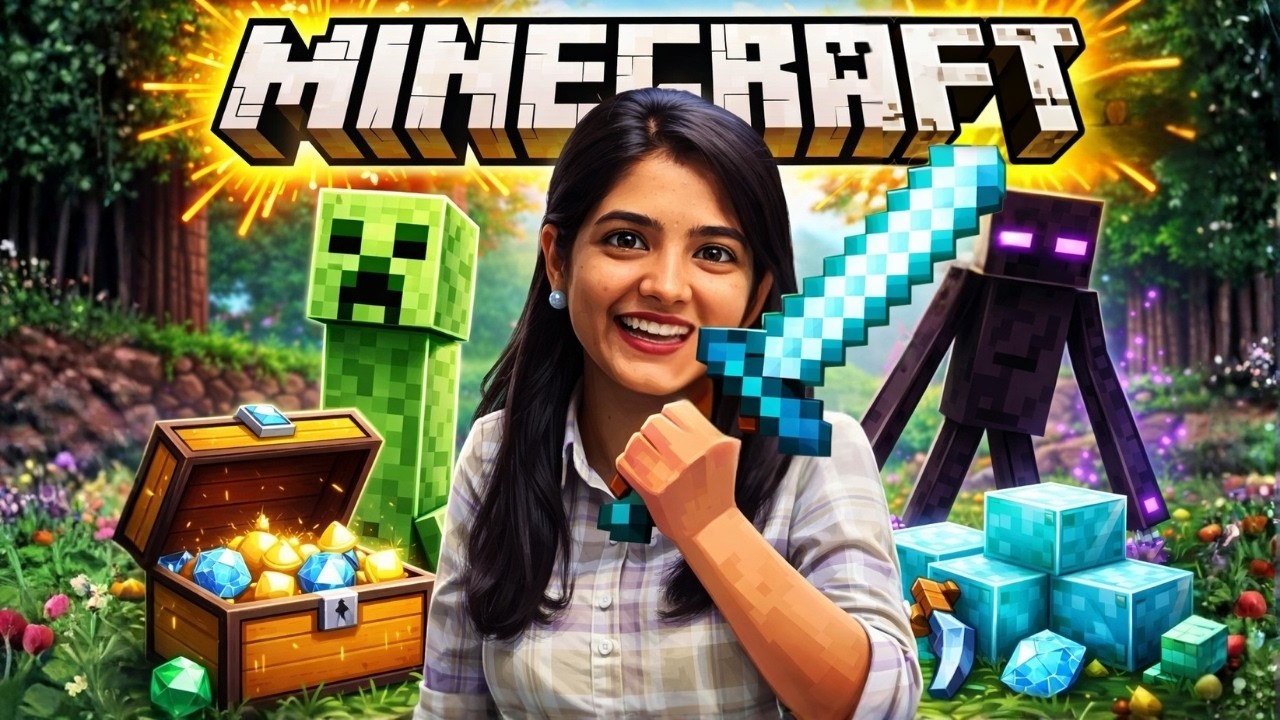 DAY 2 IN MINECRAFT🏆 AAO GHAR BANAEIN