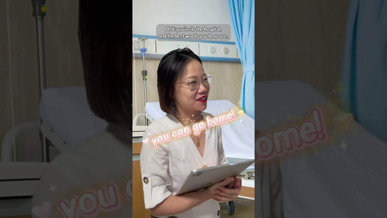 That one sentence hits differently, especially in a hospital! 🥳✌️