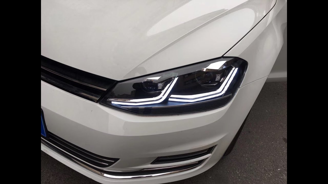 Golf MK7 LED headlights YouTube