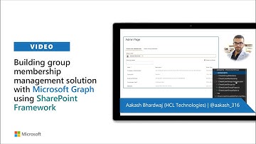 Building group membership management solution with Microsoft Graph using SPFx