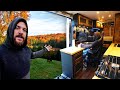 Fall Vanlife Camping Routine in Lush Forest