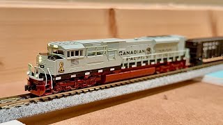 New N Scale Kato Cp 7022 Sd70Acu Military Locomotive With Dcc-Esu Loksound. Read Description