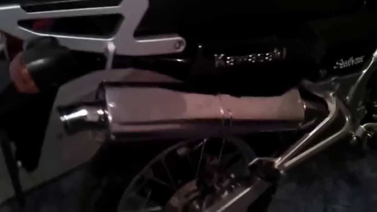 KLE 500 noname exhaust YouTube