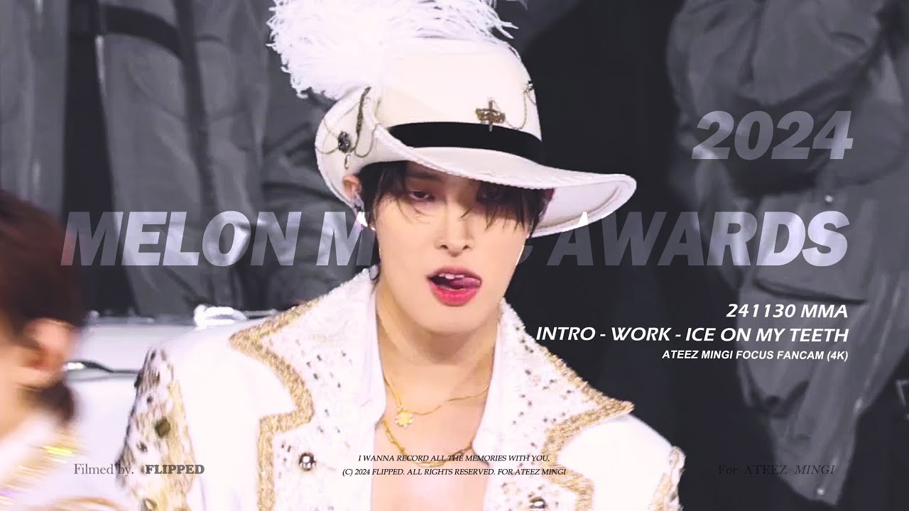 241130 MMA 멜론뮤직어워드 에이티즈 민기 - INTRO + WORK + Ice On My Teeth 직캠 (MULTI CAM)｜ATEEZ MINGI FOCUS FANCAM