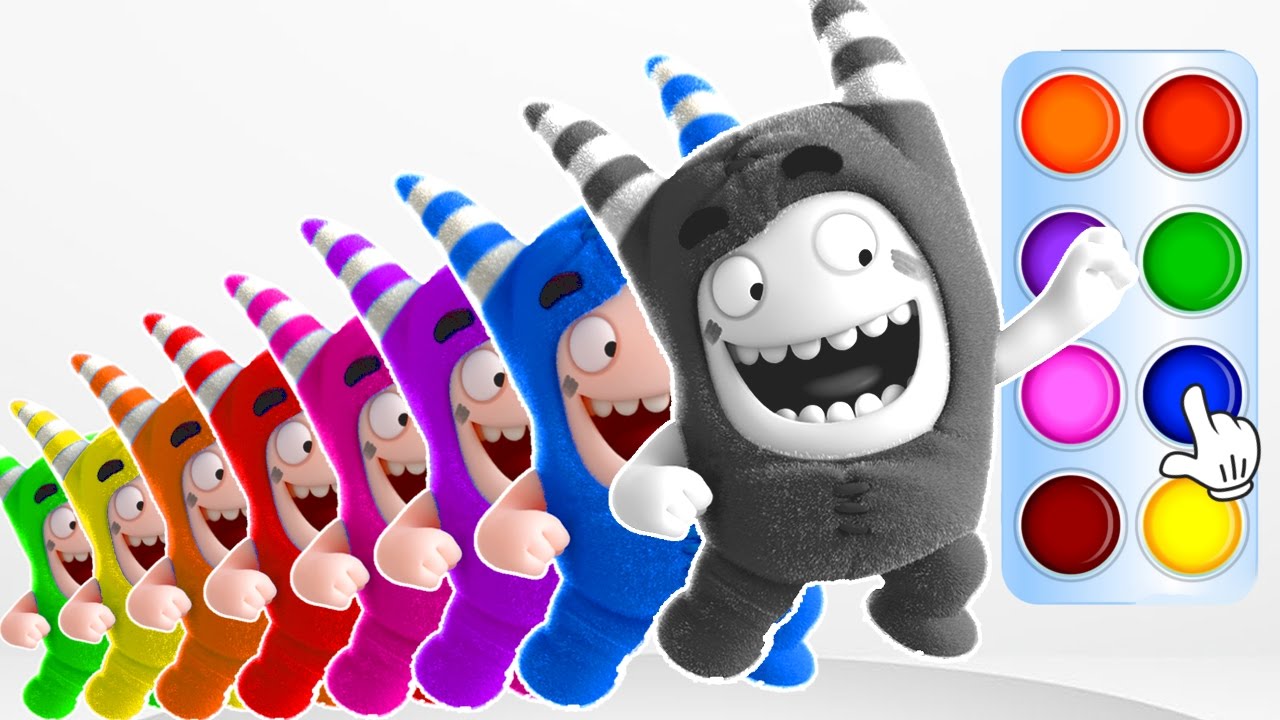 Learn Colors with Oddbods Pogo Flash Learning Color Reaction for Baby